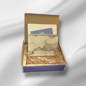 Simple Shine White Marble Ceramic Display Tray New